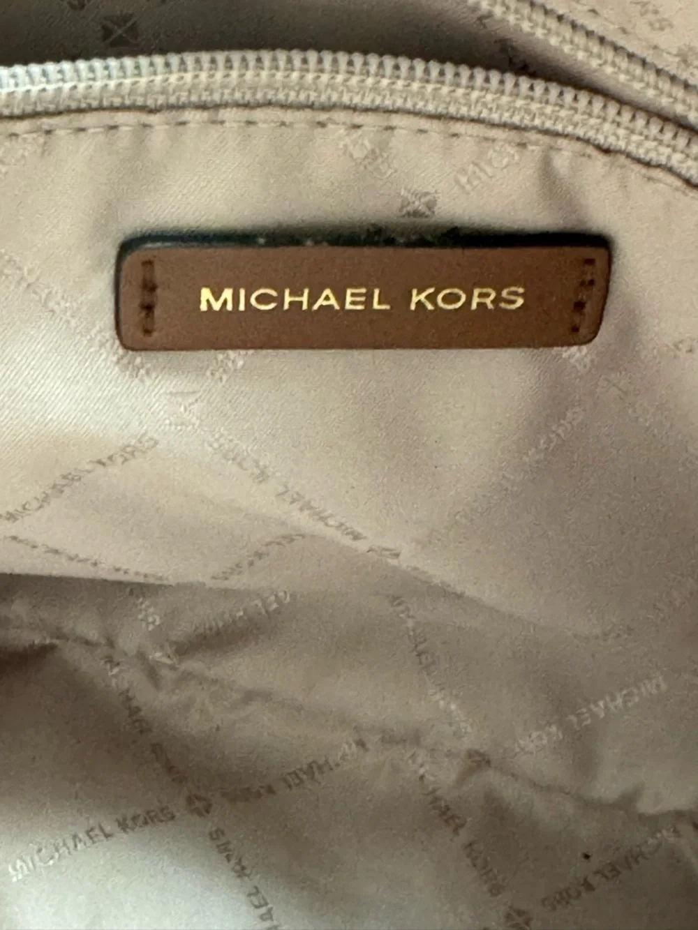 Michael Kors Ginger Small Duffle Style Brown Logo-Print Satchel
